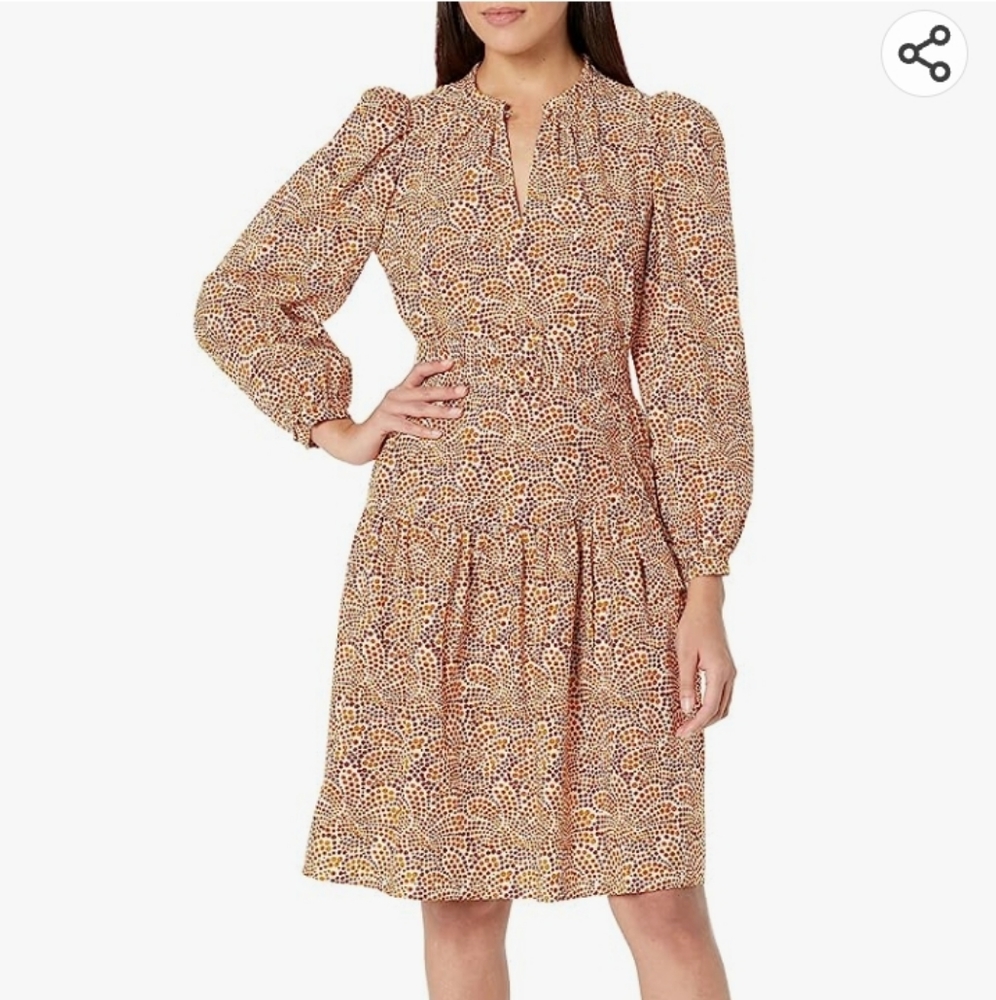 Rebecca Taylor Speckled Fleur Dress, size 8